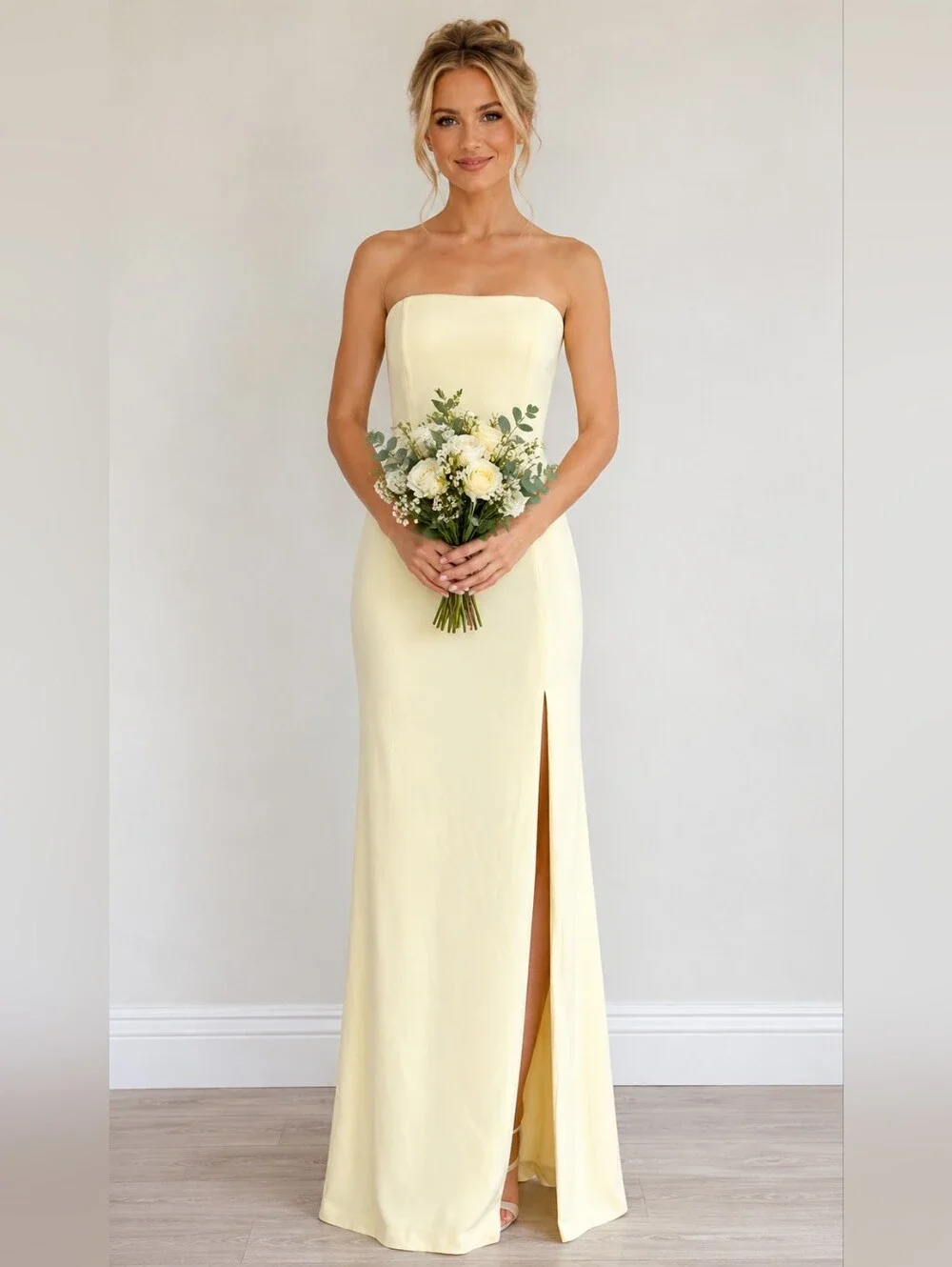 showpo prom dresses Showpo. | Dresses | Showpo Strapless Maxi Dress Slit Formal Bridesmaid  Wedding Guest Prom Yellow